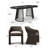 6 - Person Dining Table Sets With Extendable Table & 6 Upholstered Waterproof Chairs-1262904890