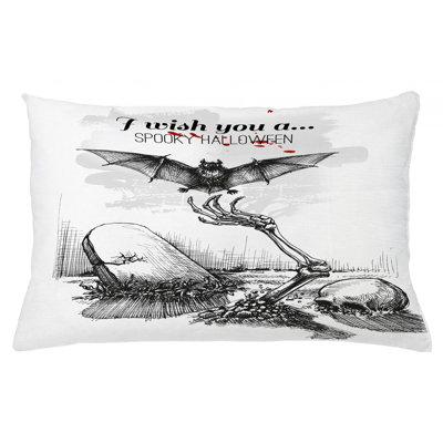 Housse de coussin lombaire intérieur/extérieur halloween