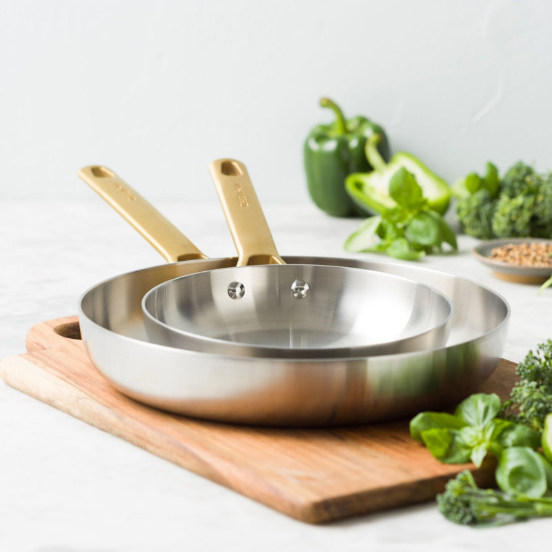 Greenpan Padova Reserve Uncoated 2 Piece Frypan Set 20cm & 28cm