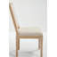 Chaise rembourrée avec pieds en bois