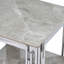 Kya End Table Stone & Stainless Steel