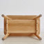 Tabouret à chaussures en bois massif naturel avec porte-tissu