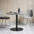 Black Round Sintered Stone Dining table