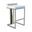 Verona Upholstered Stool with Metal Frame