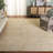 Ebony Hand Tufted Wool Cotton Rug in Ivory/Gold-343541393