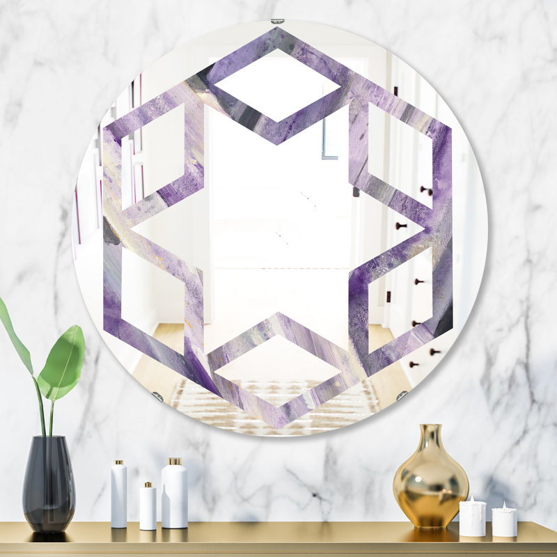 Miroir mural éclectique Quatrefoil, H 23,6 po x l 23,6 po