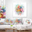 Bouquet de fleurs à l'aquarelle - coussin à imprimé floral-29963673-30010532-29961976