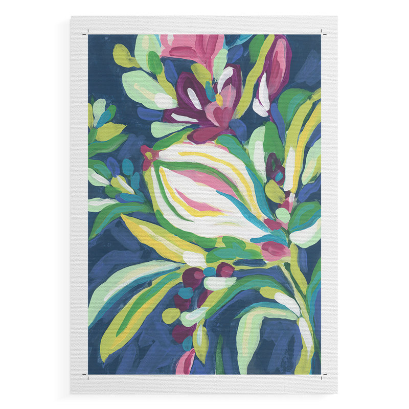 Blue Tropics II - impression sur toile seulement - non encadrée, H 12 po x l 8 po