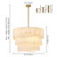 Virelle 6-Light Boho Dimmable Tiered Drum Chandelier
