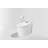 Breezebath Smart Bidet Toilet with Auto Open/Close Lid & Auto Flush, Heated Seat, Warm Water Wash, Air Dryer, Digital Display, Night Light, Built-in Deodorizer, Antibacterial Glaze-128067879