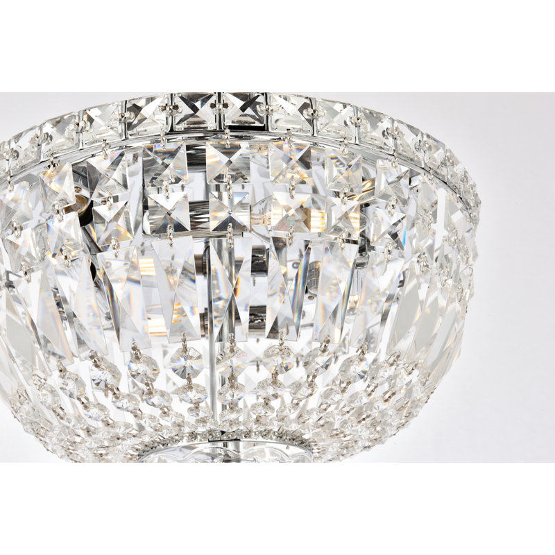 Stinnett Flush Mount, Chrome, Chrome / Royal Cut