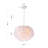  1-light Pendant Light With White Feather Shade