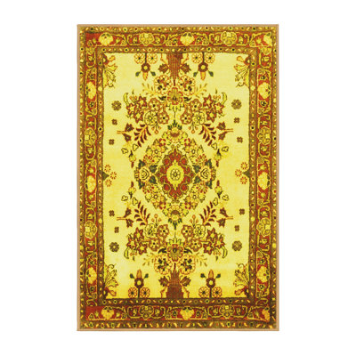 Aricely Washable Floral Indoor Rug