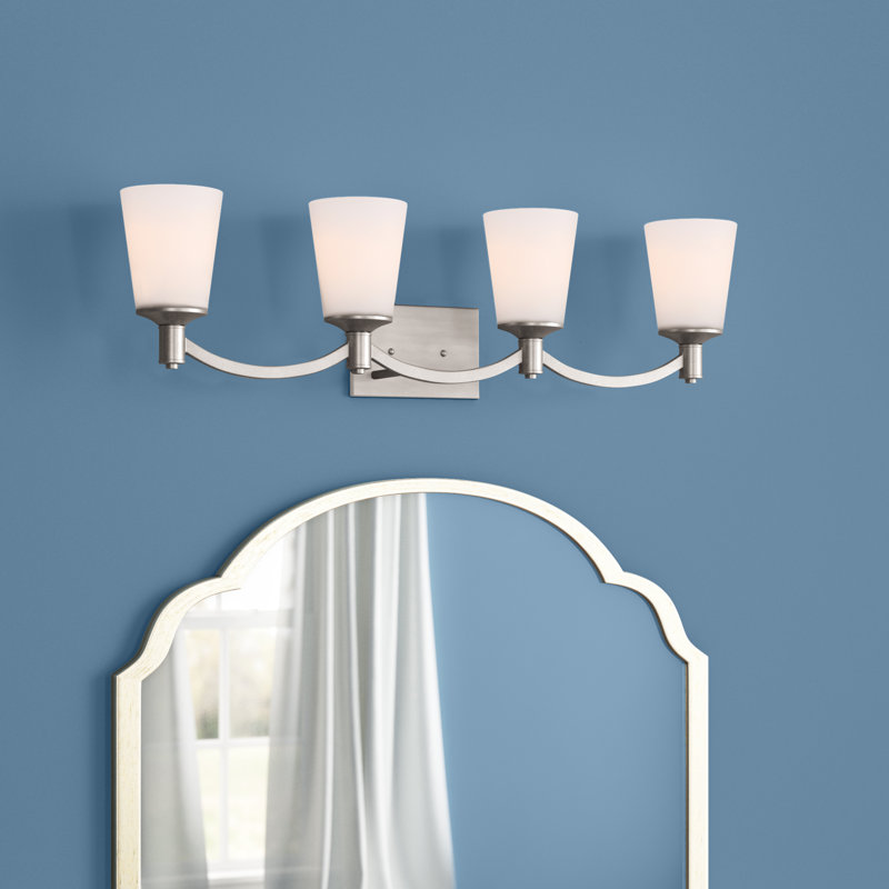 Alejandre 4 - Light Dimmable Vanity Light, Brushed  Nickel