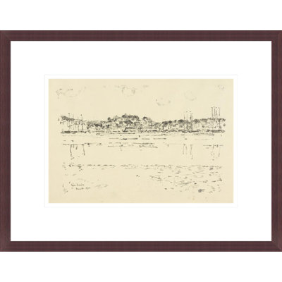 «Inner Harbor (Gloucester)» par Childe Hassam - impression giclée encadrée