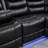 3-Piece Manual Reclining Sectional With LED Lights, Bluetooth Console And Drop-Down Table - Faux Leather Sofa-117045784