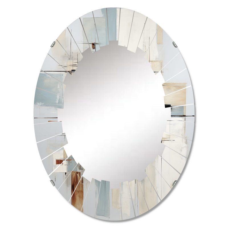 Pyresburg - Miroir mural moderne ovale, 30 po x 20 po
