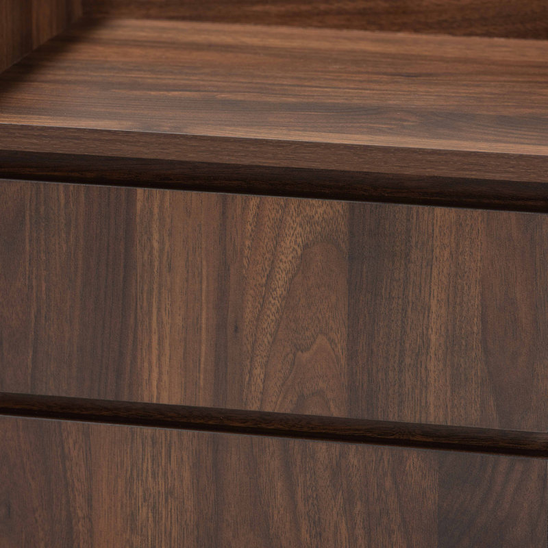 15.75'' W Nightstand, Walnut Brown
