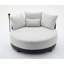 Fauteuil pivotant rond surdimensionné de 52,75 po-780448303