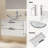Sharee 30" Wall Mounted Single Bathroom Vanity With Ceramic Vessel Sink, Manufactured Wood Top, Faucet, Drain-1032054223