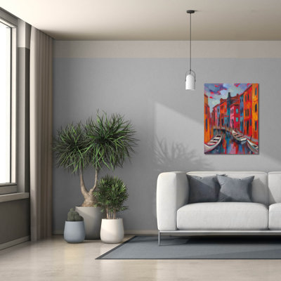  «Burano 1» par Silvia Vassileva, art mural sur toile, 26 po x 34 po