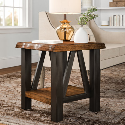 Northam Trestle End Table with Storage by Three Posts