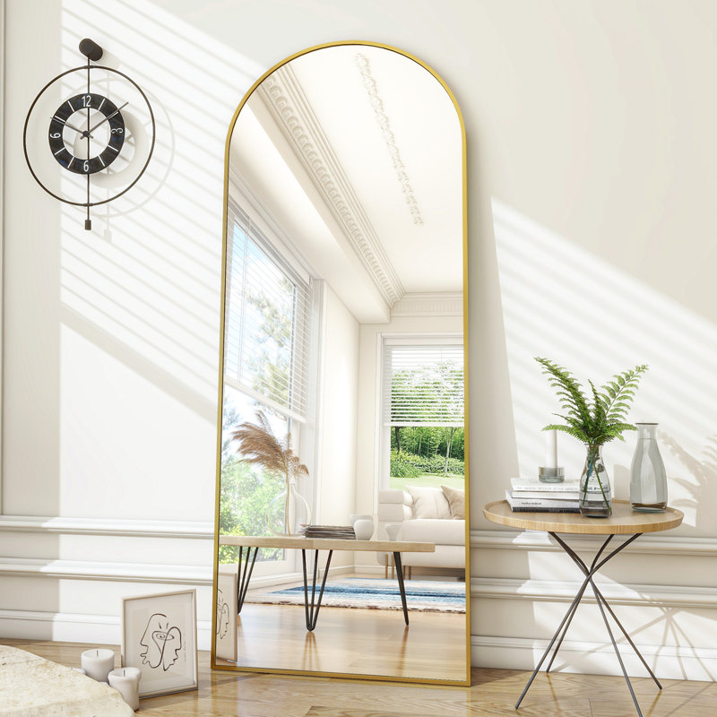 Miroir pleine longueur Jablon , Or, 71 po x 27 po