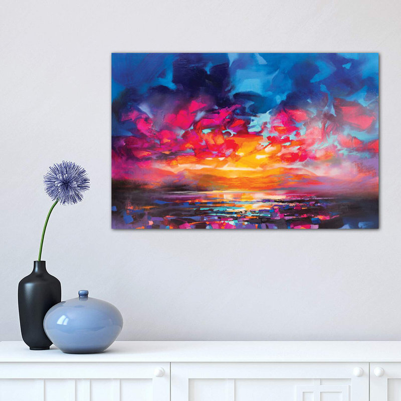 «Liquid Light V» par Scott Naismith - reproduction d'art, Toile tendue, H 8 po x l 12 po x P 0,75 po