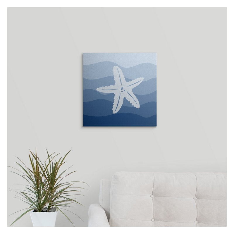 «Starfish Underwater Nursery», impression, H 35 po x l 35 po x P 1,5 po, Toile
