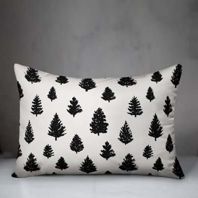  Painted Trees Lumbar Pillow