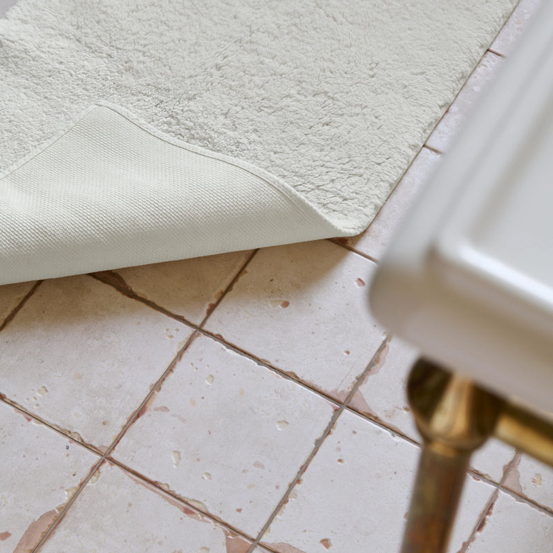 Deep Pile Bath Rug, Parchment
