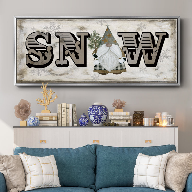 «Winter Wonderland Friend Snow», toile encadrée, H 20 po x l 50 po