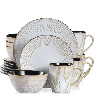 Piece Handmade Stoneware Dinnerware Set - Service for 4