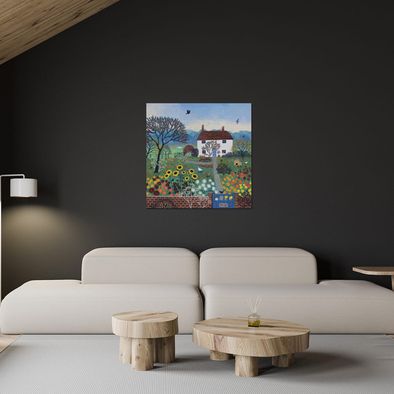«Apple Tree Cottage» par Jo Grundy - impression non encadrée, H 24 po x l 24 po x P 0,25 po