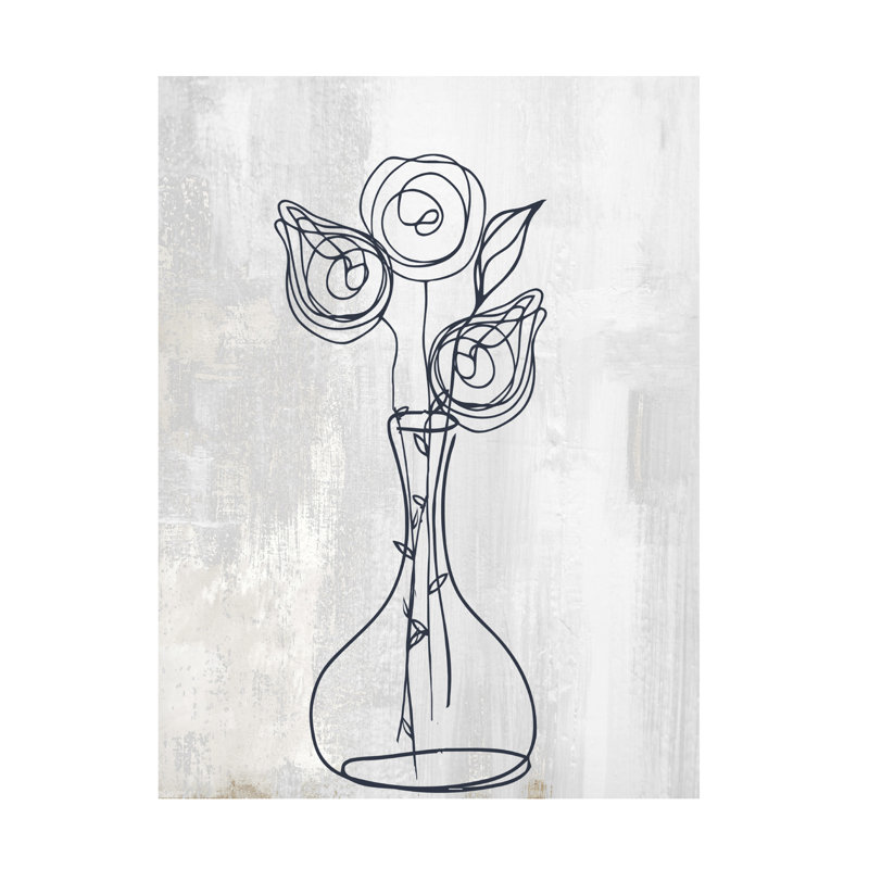 Art sur toile, rosette bolognaise, H 47 po x l 35 po