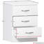 Maybery 3 Piece Bedroom Set (3 Drawer Bedside Chest, 4 Drawer Chest, 2 Door 2 Drawer Wardrobe), (4)-1940961604
