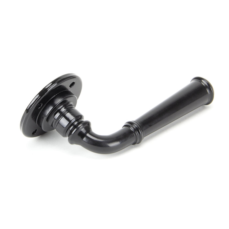 Regency Lever on Rose Set - Unsprung, Black