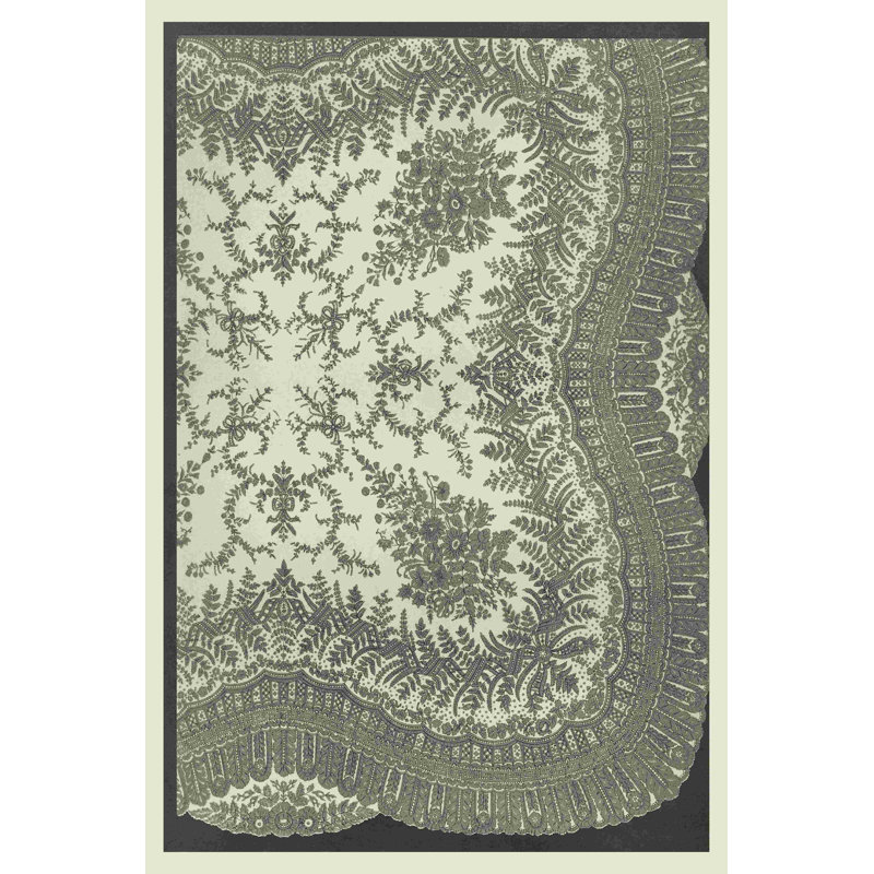 Dentelle rétro IV, H 18 po x l 12 po
