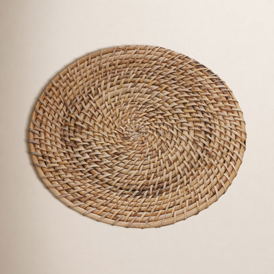 Handmade 12" Natural Fiber Placemat Set