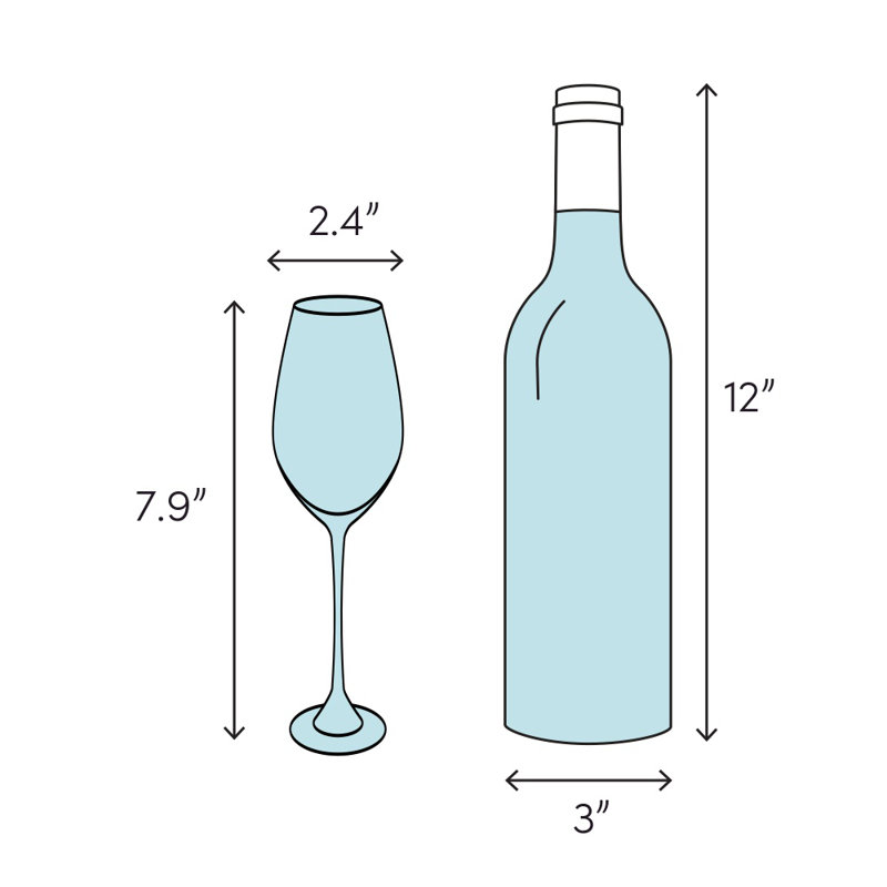 Intermezzo Blue 5.75 oz. White Wine Glass