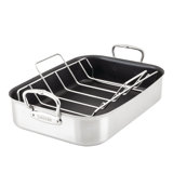 Provisions 17.25 x 12.4" x 3.54" Large Classic Nonstick Roaster with Rack (42cm x 30cm x 9cm)