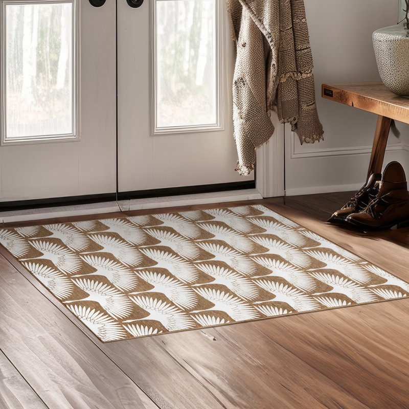 Tapis lavable Flock Camel - 3 pi x 5 pi