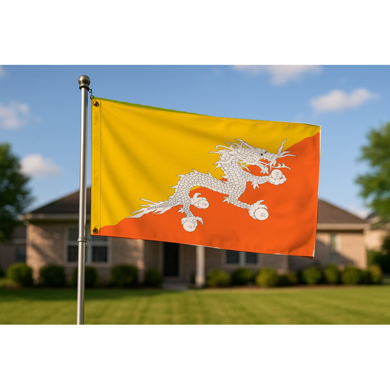 Drapeau du Bhutan - Drapeau