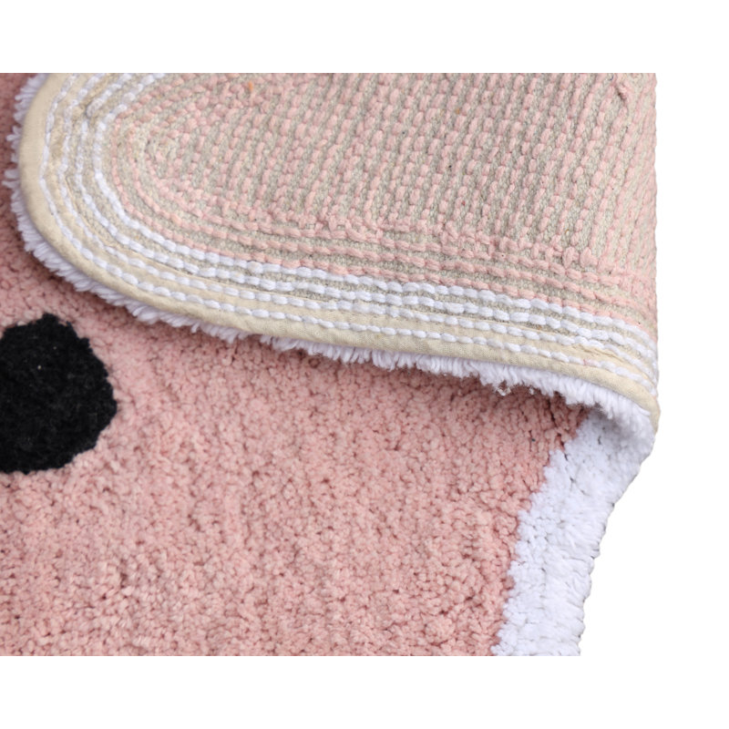 Koeppe Cotton Bath Rug, Pink