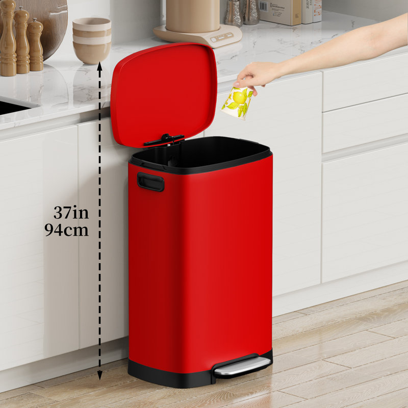 Poubelle de cuisine Ksskss, Red