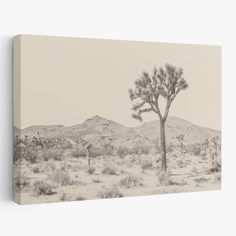 Arbre Joshua contemporain et rétro I Neutral, H 24 po x l 16 po