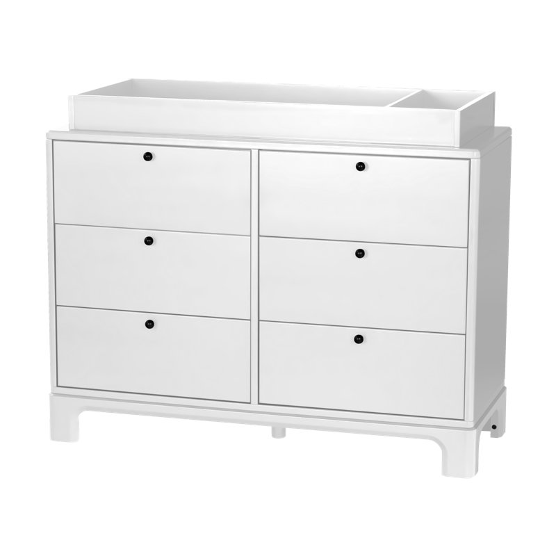 Little Seeds Posey 6-Drawer Dresser, White