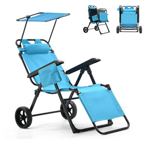 Selia Beach Cart Chair – 2In1 Turns From Beach Cart To Beach Chair Capacity