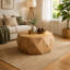 Table basse tridimensionnelle en relief de style rétro américain-782503290