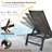 Neilyn Outdoor Metal Chaise Lounge